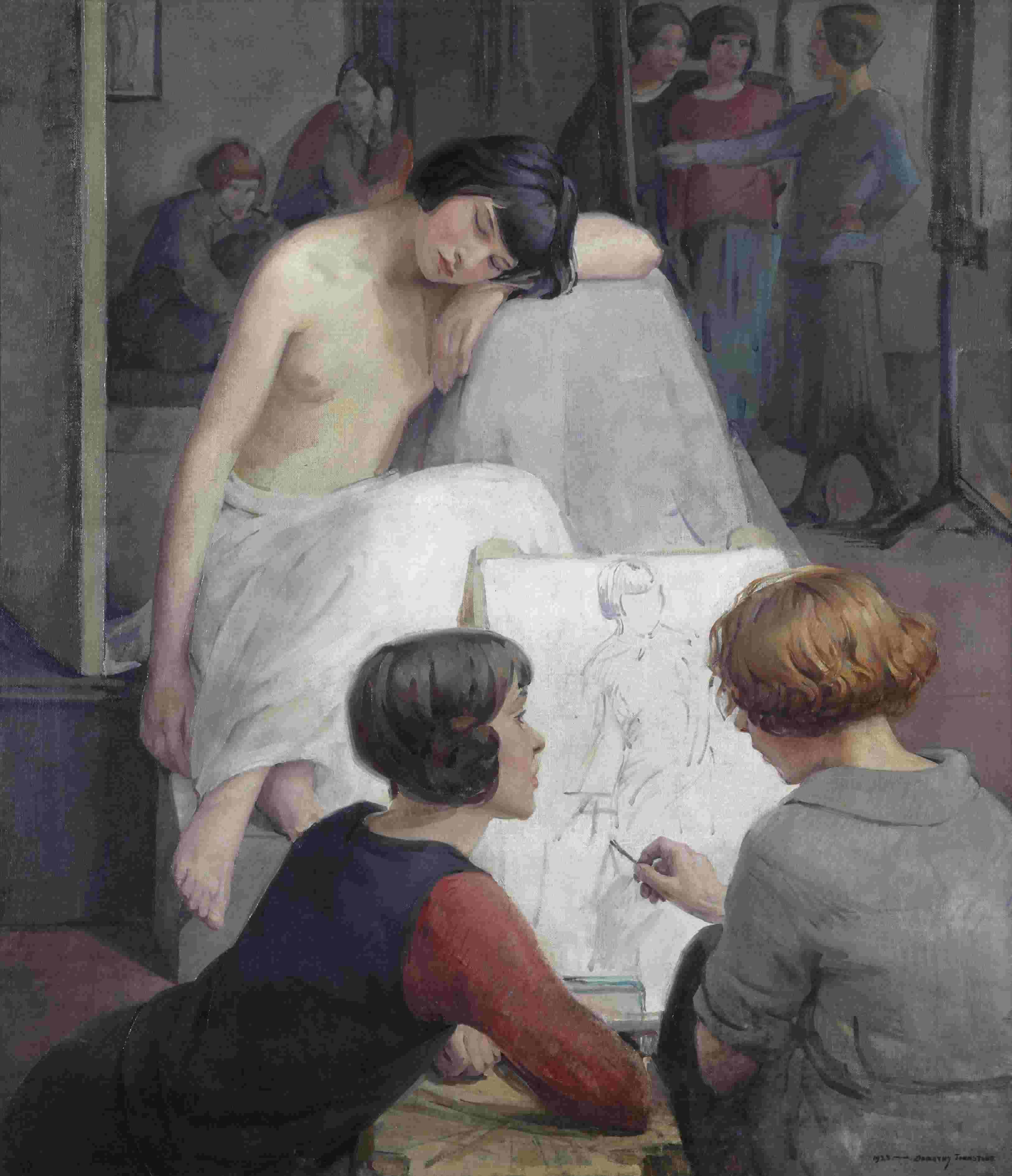 Dorothy Johnstone, Rest Time in the Life Class, 1923. © the artist’s estate