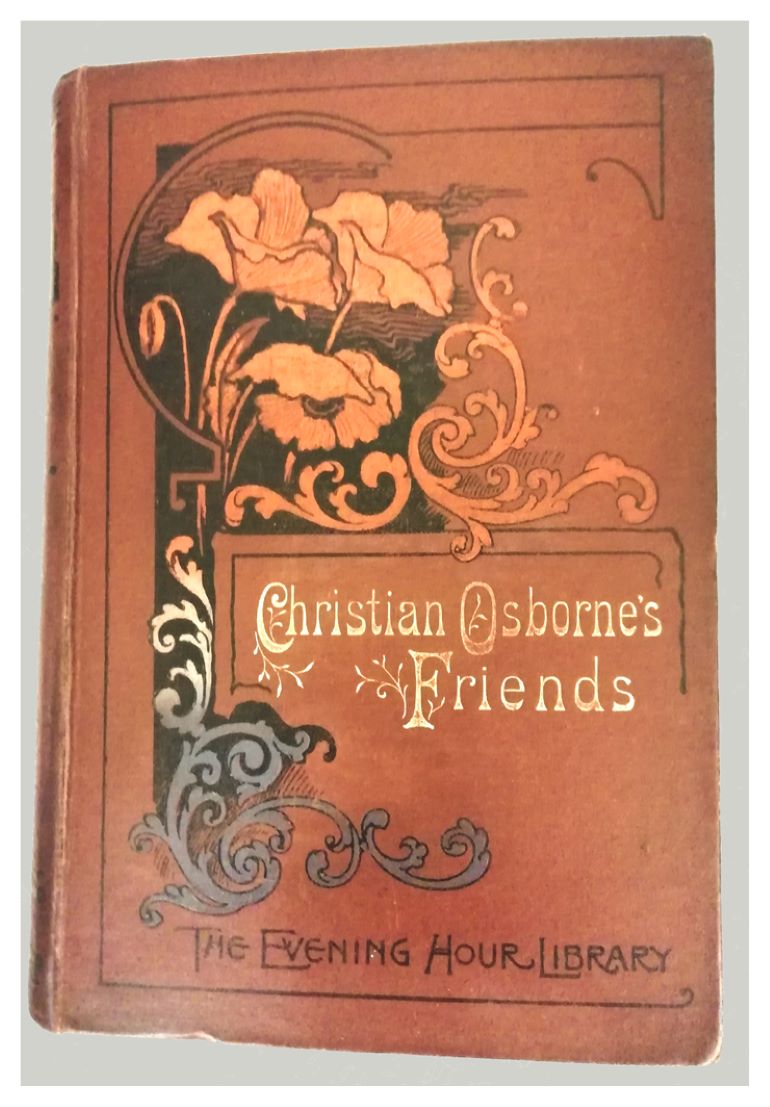 Front cover of Christian Osborne's Friends book with floral decoration