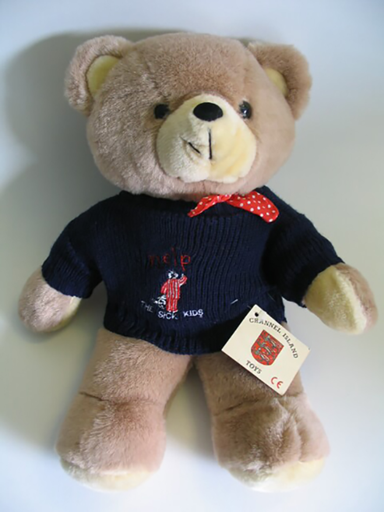 Jamie the Bear teddy bear sold to raise funds for the Royal Hospital for Sick Children