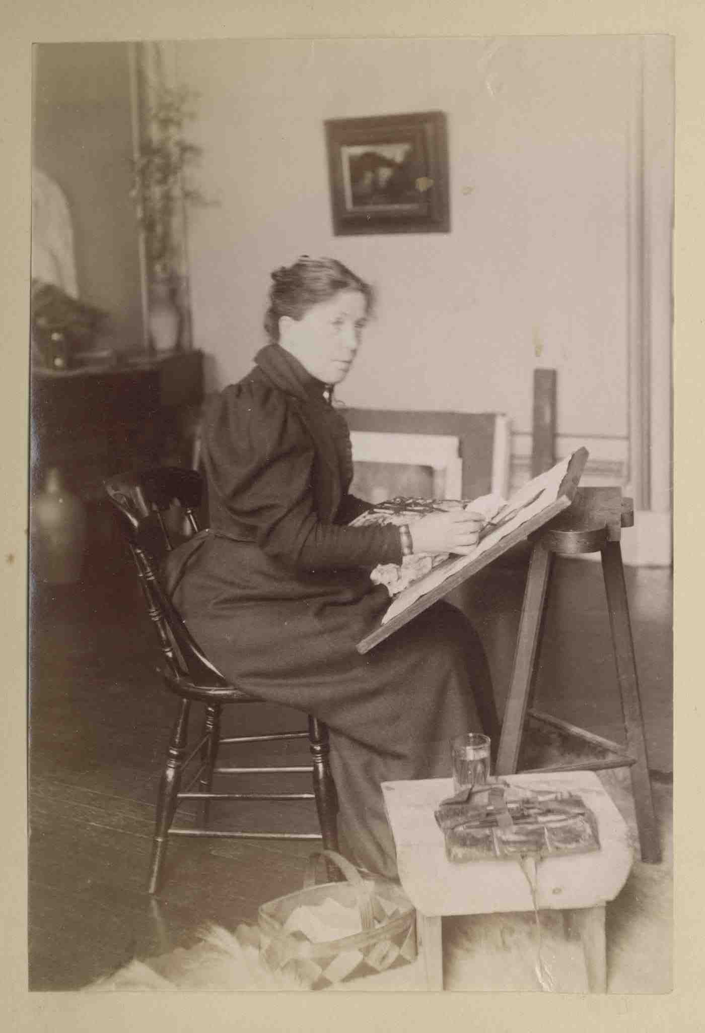 Christina Paterson Ross in her studio? 