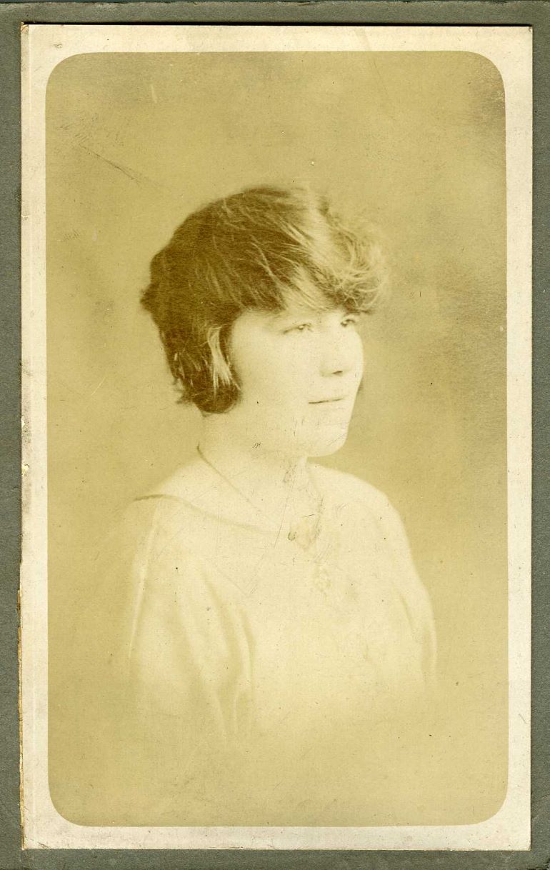 Grace with cropped hair c1925 Grace with cropped hair c1925