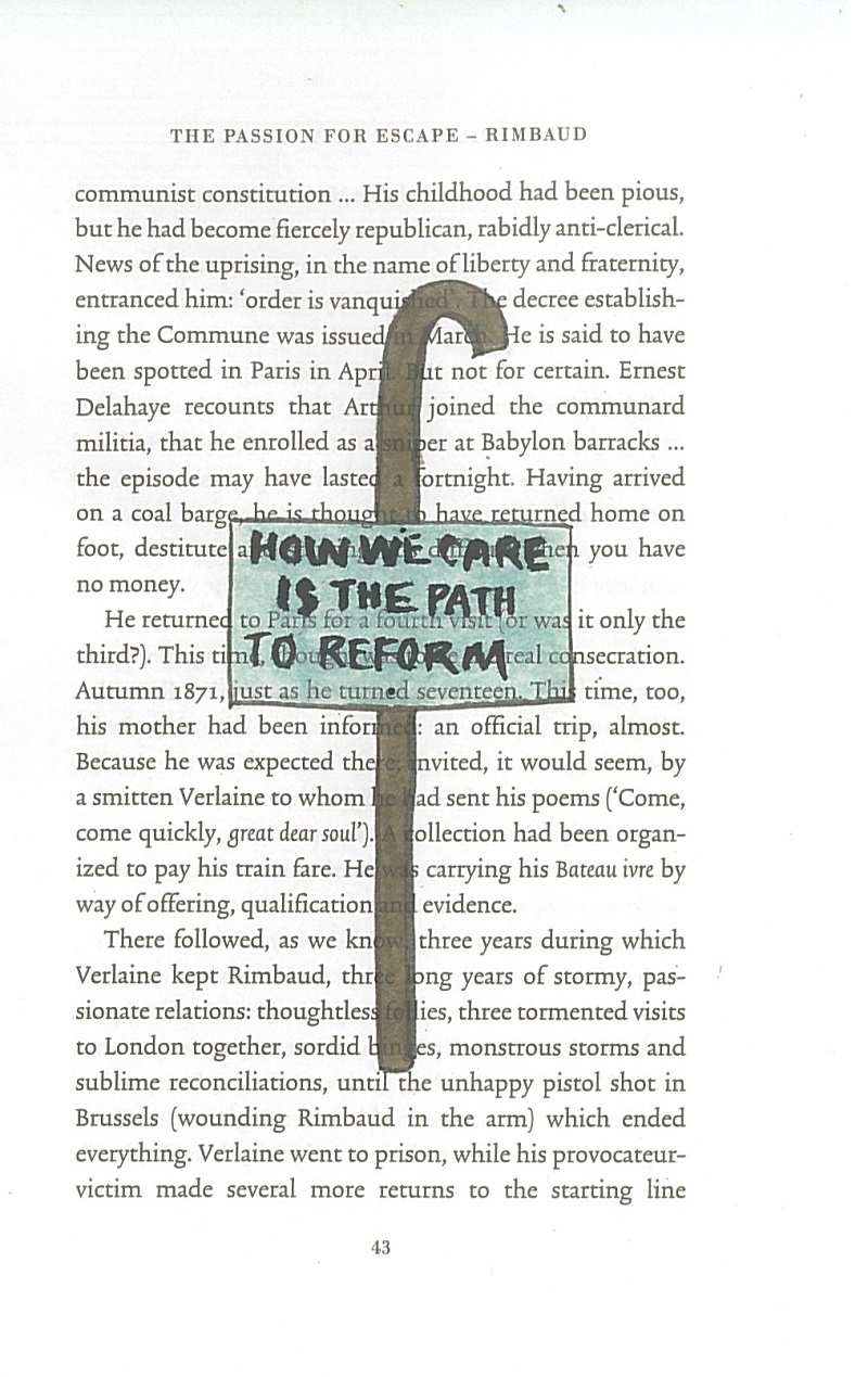 PRESS Alec Finaly, How we care is the path to reform, drawing on book page, 2019 PRESS Alec Finaly, How we care is the path to reform, drawing on book page, 2019