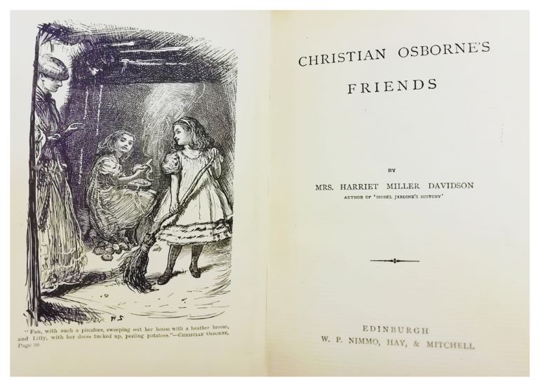 Title page of book Christian Osborne's Friends by Harriet Davidson