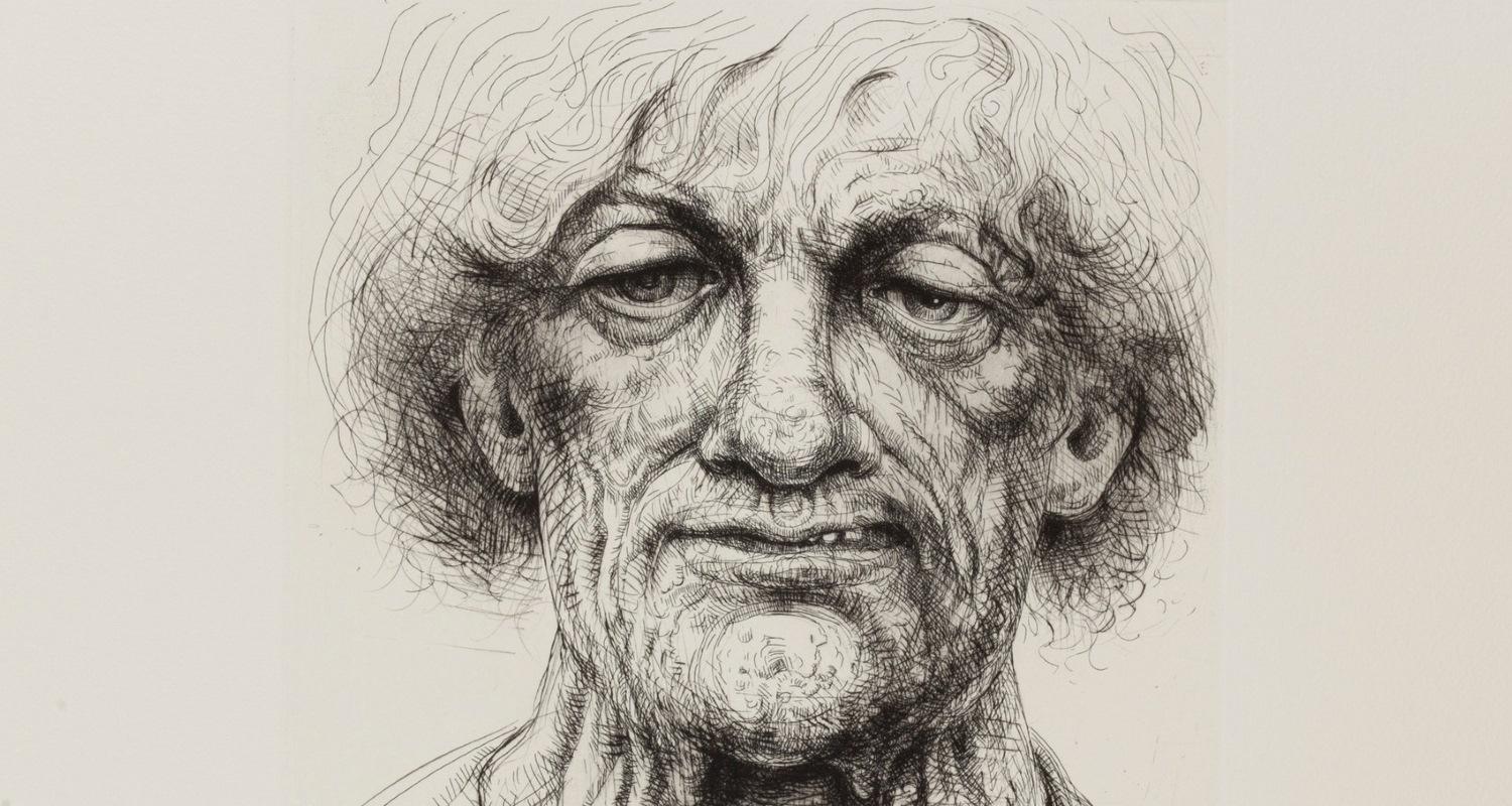 Pencil drawing of a face