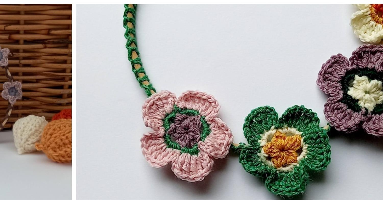 photo of crochet flowers