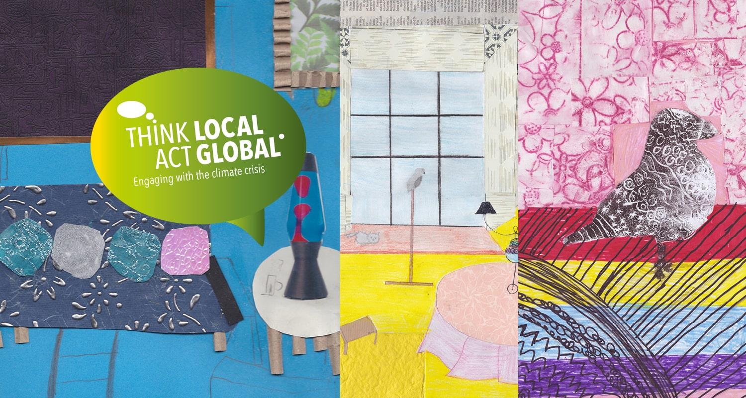 Think Local Act Global paintings