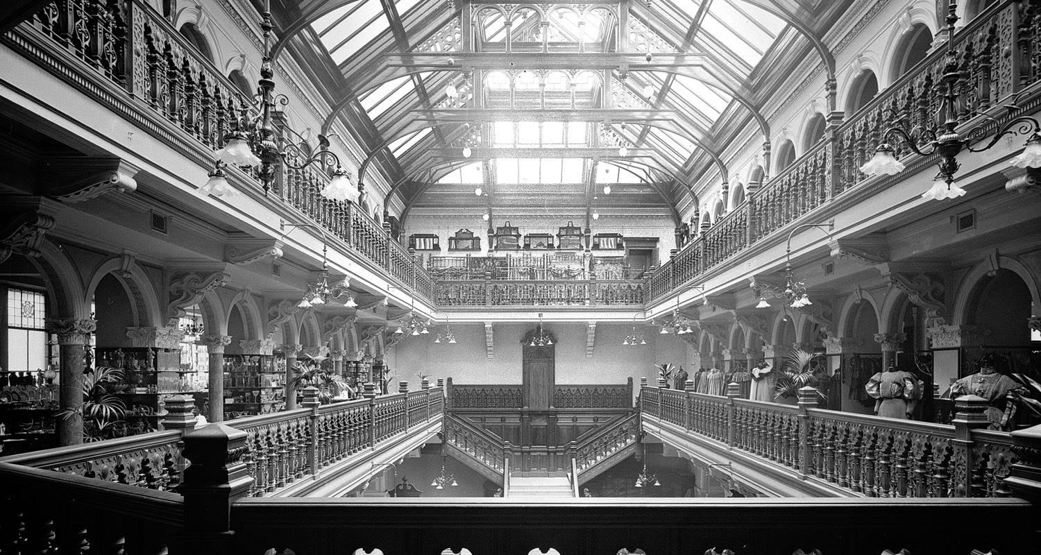 Historical Photo of interior of Jenners store