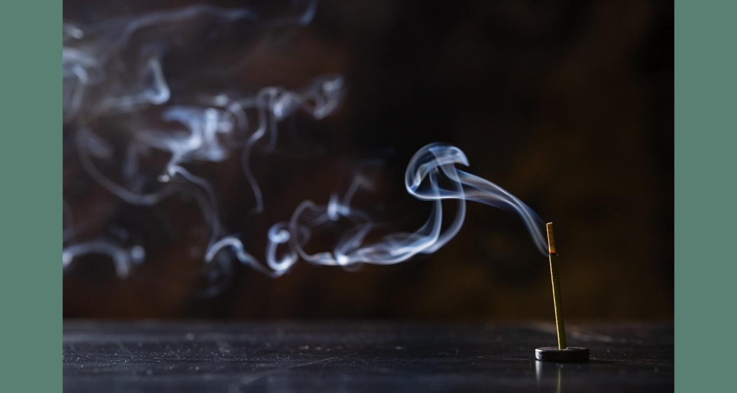 Photo of a burning Incense