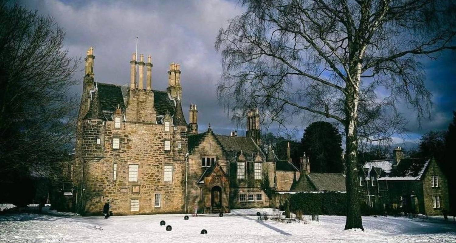 Lauriston Castle in the snow
