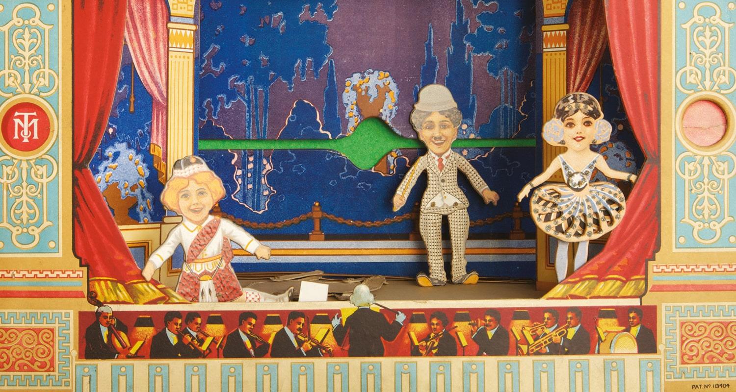 A puppet show made out of card