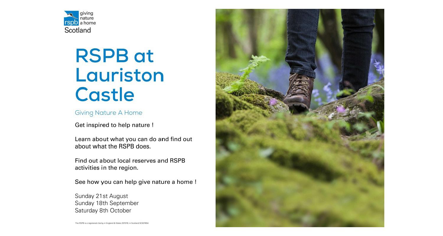 ad for RSPB at Lauriston Castle 