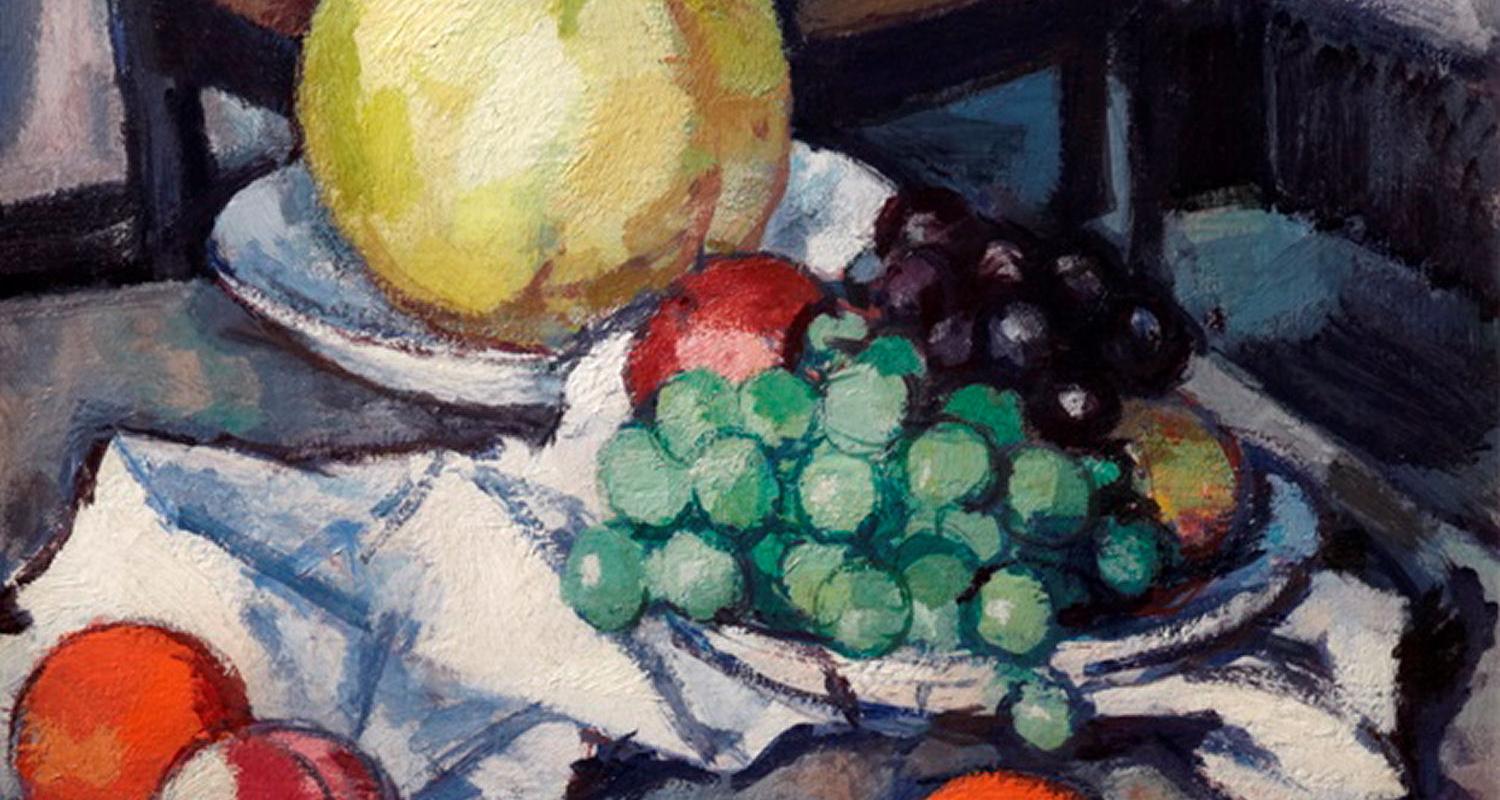 Samuel John Peploe, Still Life with Melon and Grapes