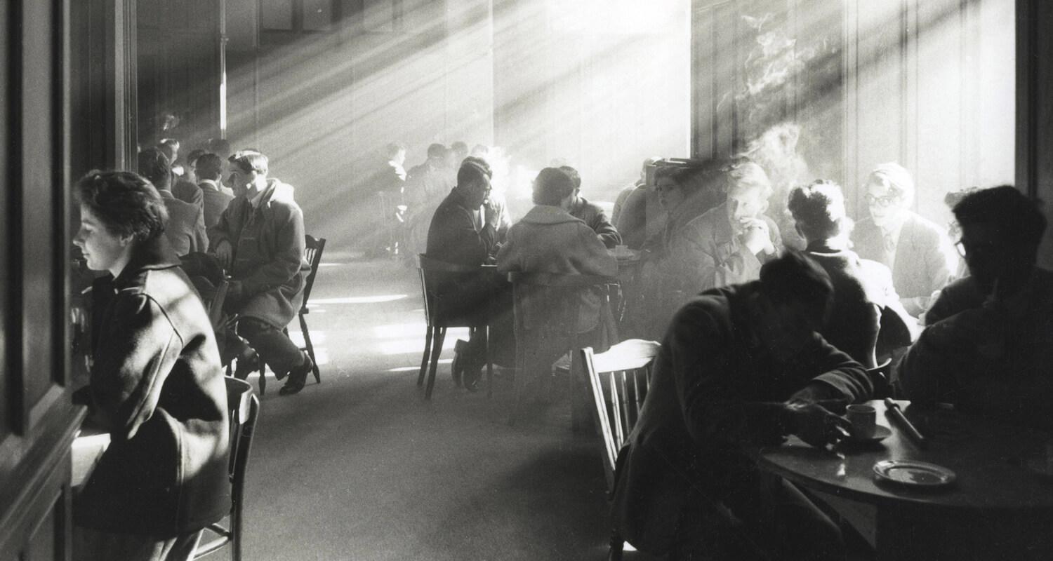 Photograph of Students in Teviot Union University of Edinburgh in the late 1950s.