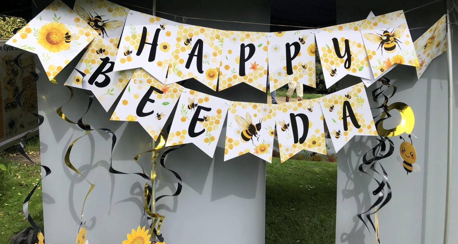 A banner of bees for World Bee Day