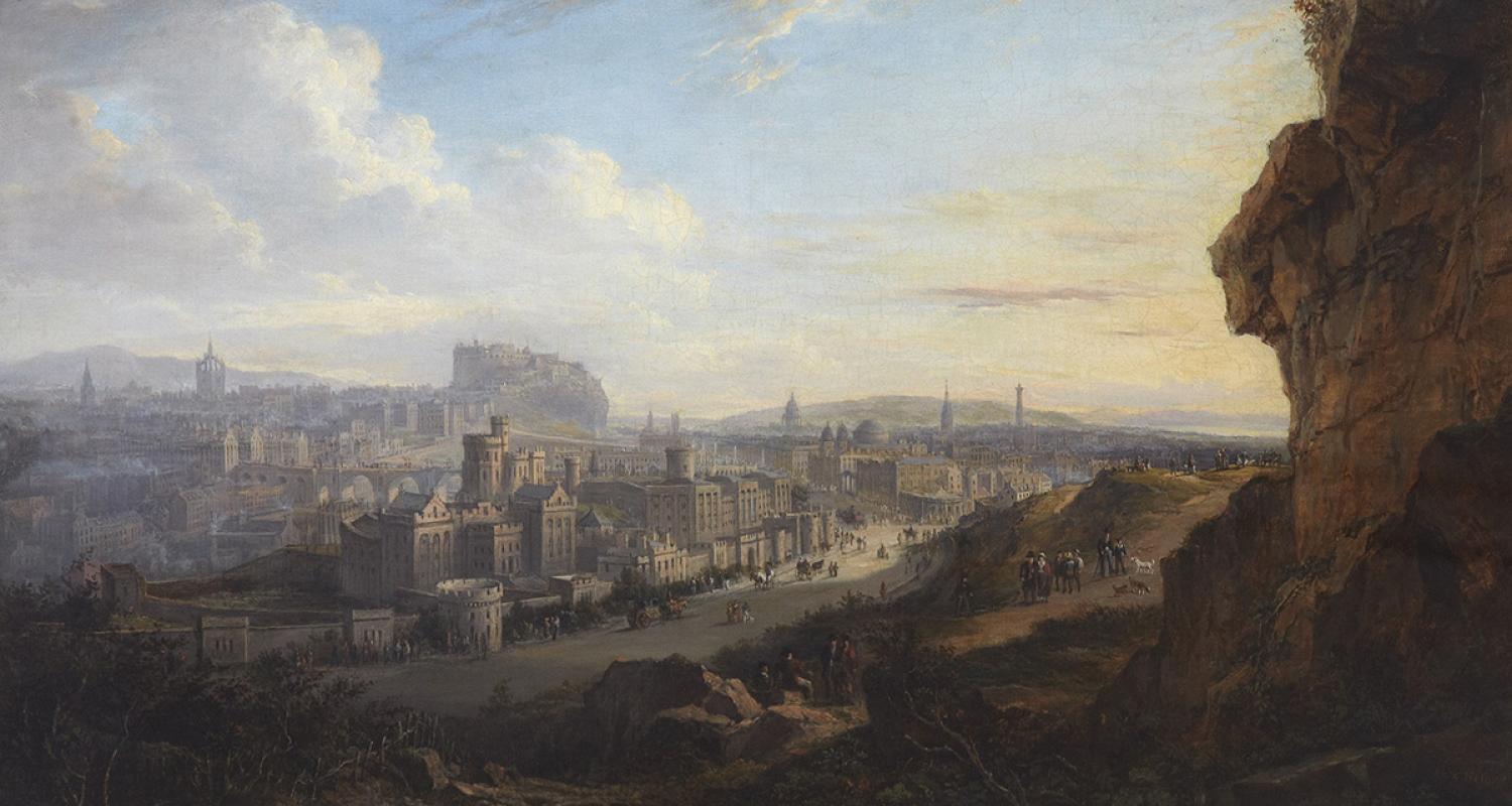 Alexander Nasmyth, Edinburgh from the Calton Hill, 1820, oil on canvas