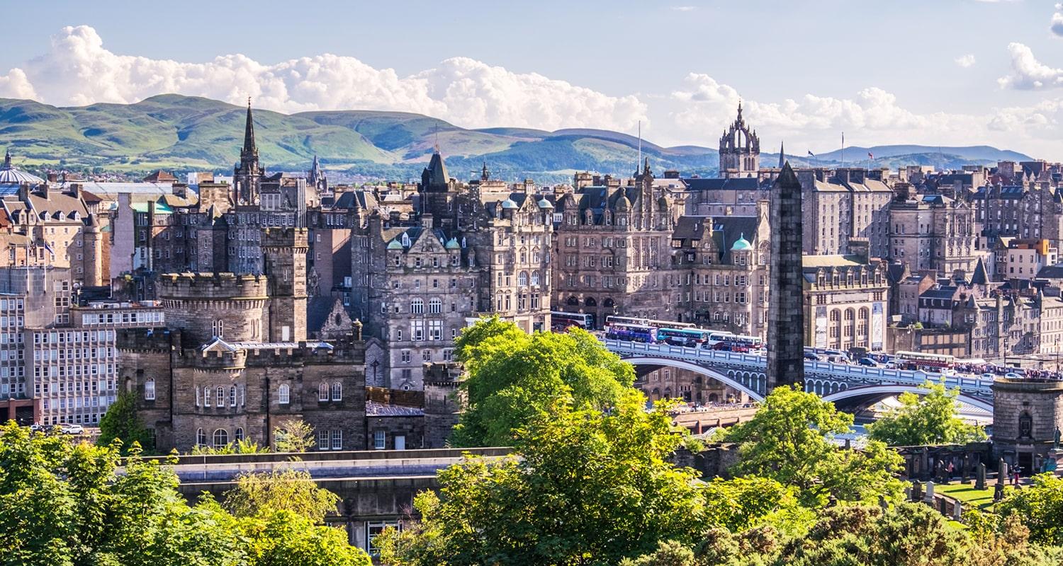 Landscape of Edinburgh city centre