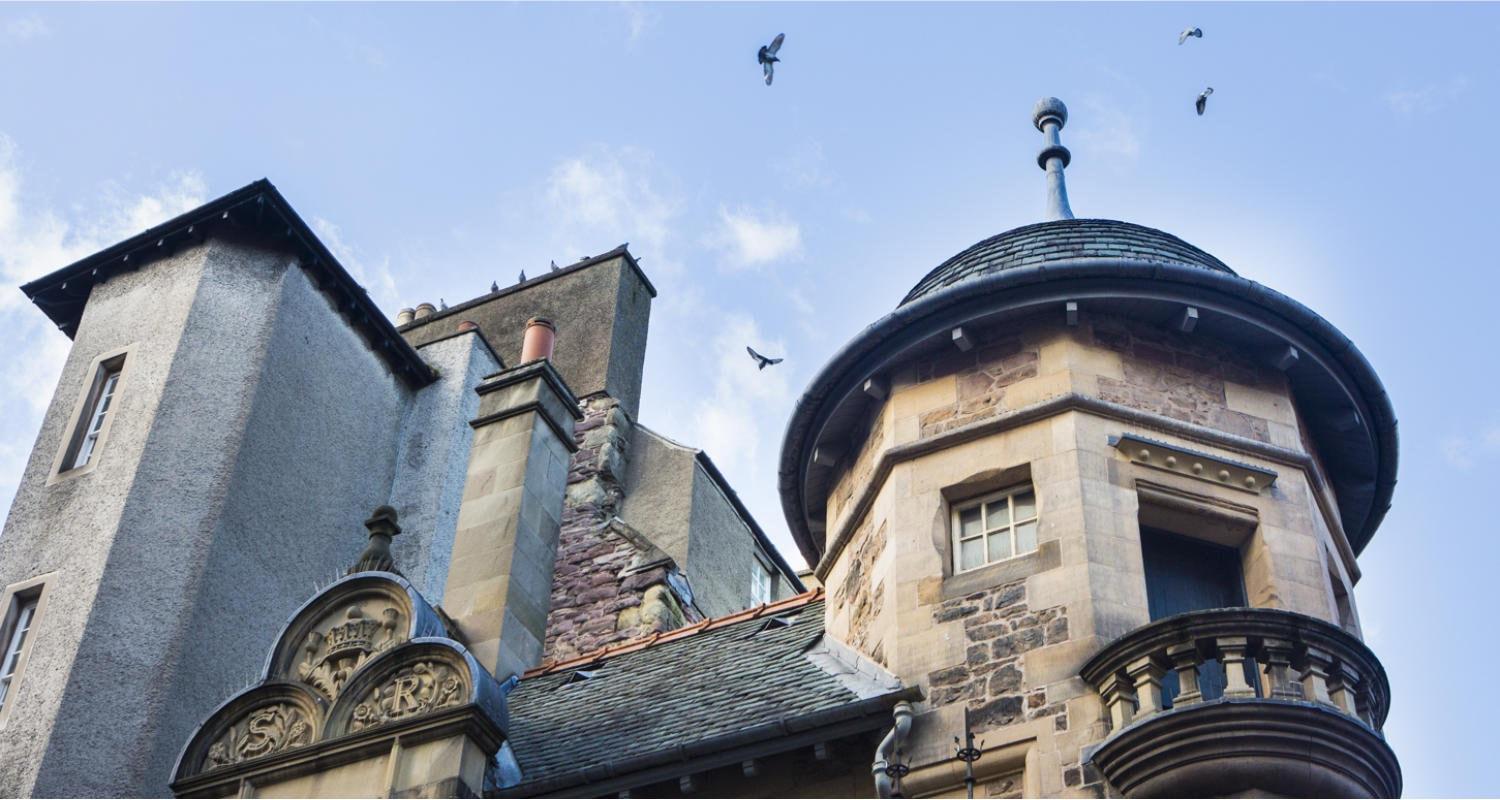 Outside the Writers' Museum Edinburgh