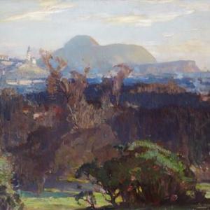 Robert Hope, Edinburgh from the Arboretum, early 20th century, oil on canvas