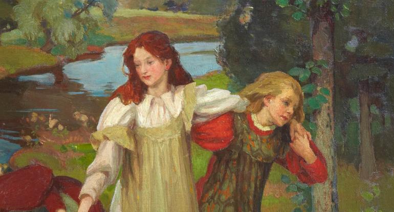 Charles H. Mackie, There were Three Maidens pu’d a Flower (By the Bonnie Banks o’ Fordie), c.1897. City Art Centre, Museums & Galleries Edinburgh.