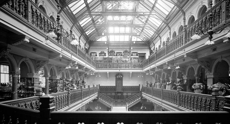 Historical Photo of interior of Jenners store
