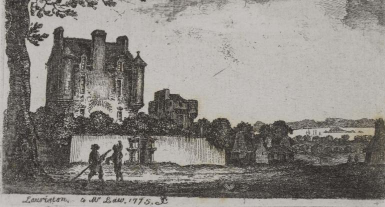 An etching of Lauriston from 1775