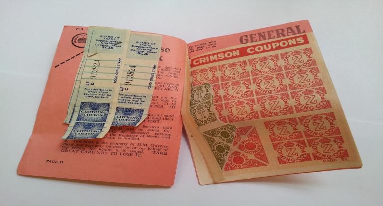 Vintage paperback booklet for clothing rations