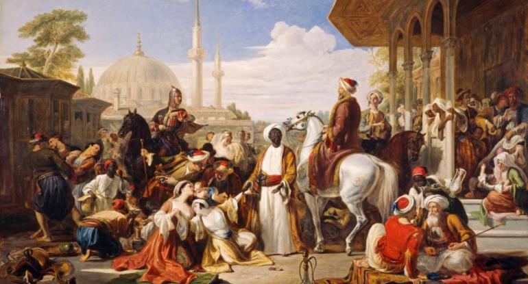 Sir William Allan, The Slave Market, Constantinople, 1838. Collection: National Galleries of Scotland, purchased 1980.    