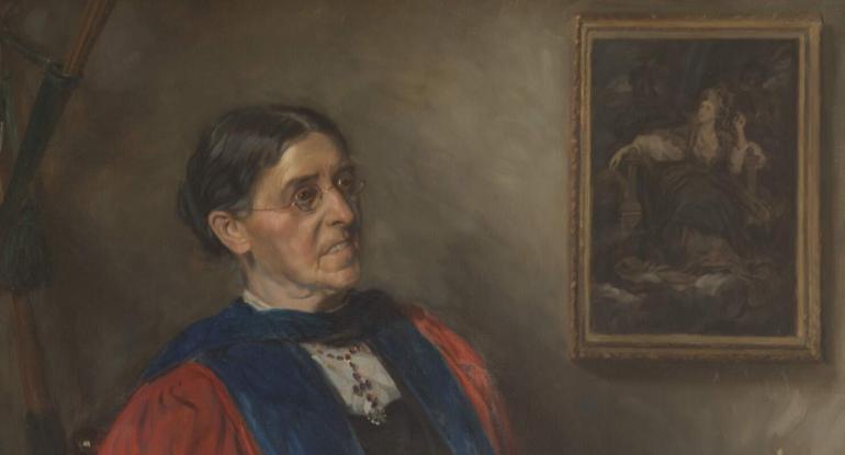 Portait of Suffragist Dame Sarah Elizabeth Siddons Mair (1846-1941)