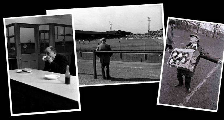 Ron O'Donnell Artist - composite photo showing historical photos of Rugby and football in Edinburgh