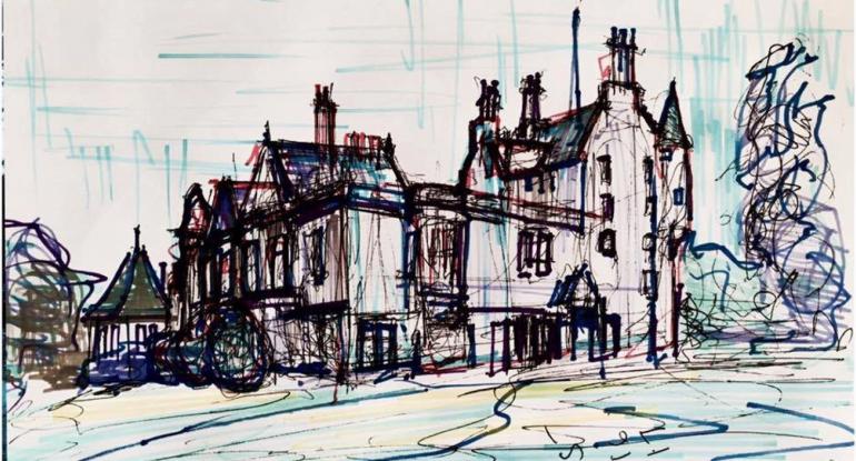 A sketch of Lauriston Castle