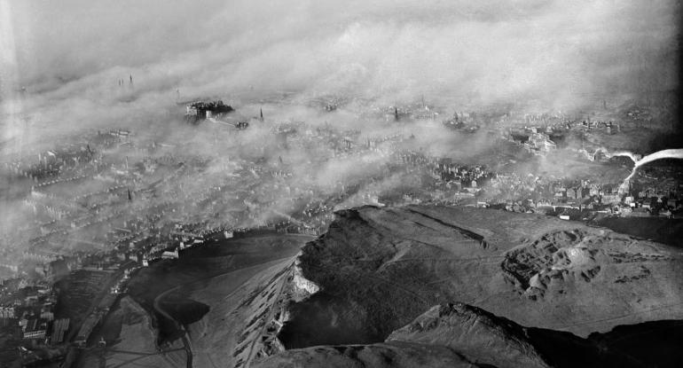 Image: Holyrood Park, Edinburgh - Aerial View 1949 © Historic Environment Scotland - Licensor Scran www.scran.ac.uk