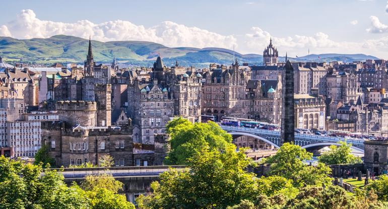 Landscape of Edinburgh city centre