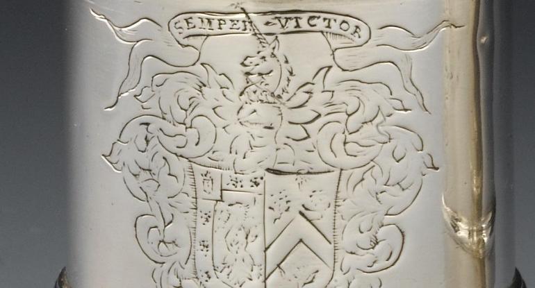 Detail of family crest (image NMS)