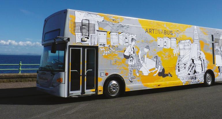 Traveling Gallery bus