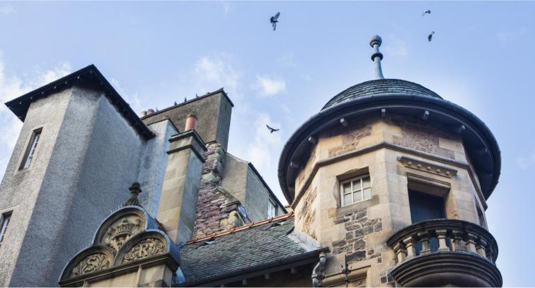 Outside the Writers' Museum Edinburgh