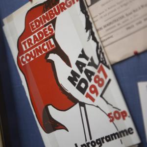 Edinburgh Trades Council Poster at the Peoples Story Museum Edinburgh