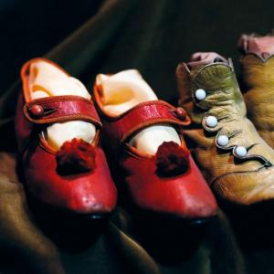 Red childrens shoes