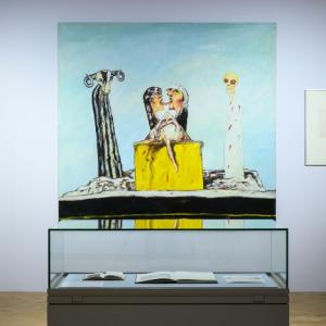 Display of artworks from the exhibition John Bellany: A Life in Self-Portraiture on show at Edinburgh's City Art Centre