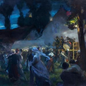 Charles H. Mackie, La Danse du Village, c.1918. The Royal Scottish Academy of Art and Architecture