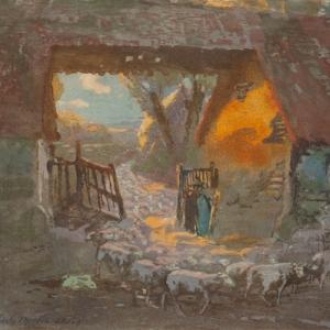 Charles H. Mackie, The Return of the Flock, c.1908. Courtesy of Perth Museum & Art Gallery