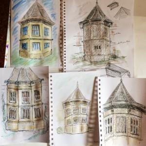 At Lauriston Castle with the Edinburgh Sketcher