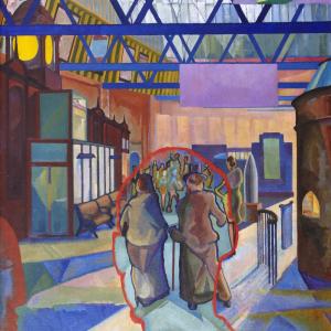 •	Edwin G. Lucas, Caley Station, Edinburgh, 1942. City Art Centre, Museums & Galleries Edinburgh. © the artist's estate. (Photo: City Art Centre)