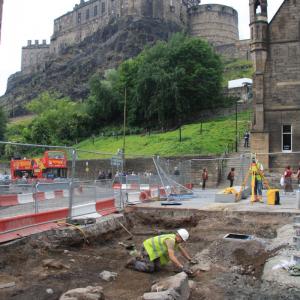 Excavation of Flodden Wall, Grassmarket 2008