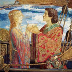 John Duncan, Tristan and Isolde, 1912, tempera on canvas