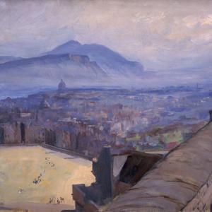 John Lavery, View of Edinburgh from the Castle, 1917, oil on canvas