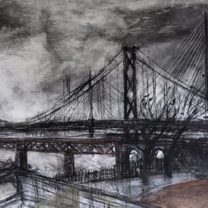 Kate Downie - Three Bridge Evening, 2019 © the artist