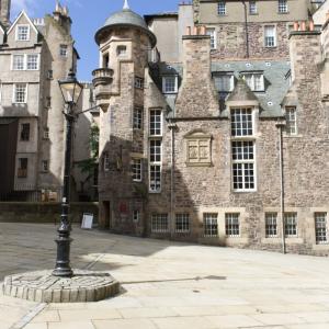 Makars Court outside the Writers' Museum Edinburgh