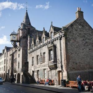 Outside the Peoples' Story Museum Edinburgh