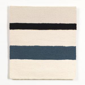 Sara Brennan, 'Black Linen Horizontal with Old Grey Blue', 2019. © the artist