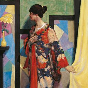 William McCance, Kimono Study, 1919, oil on canvas